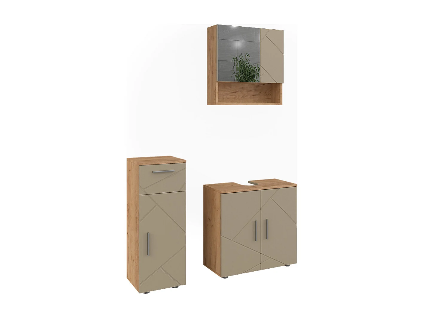 Meubles bain beige 60x30x59 irma