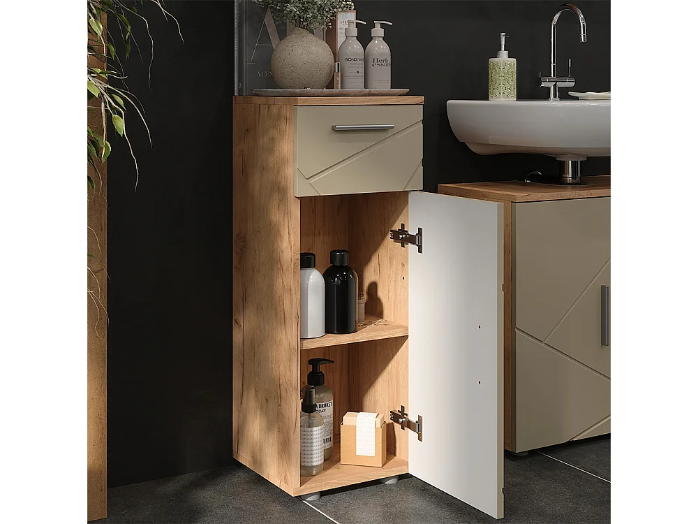 Meubles bain beige 60x30x59 irma