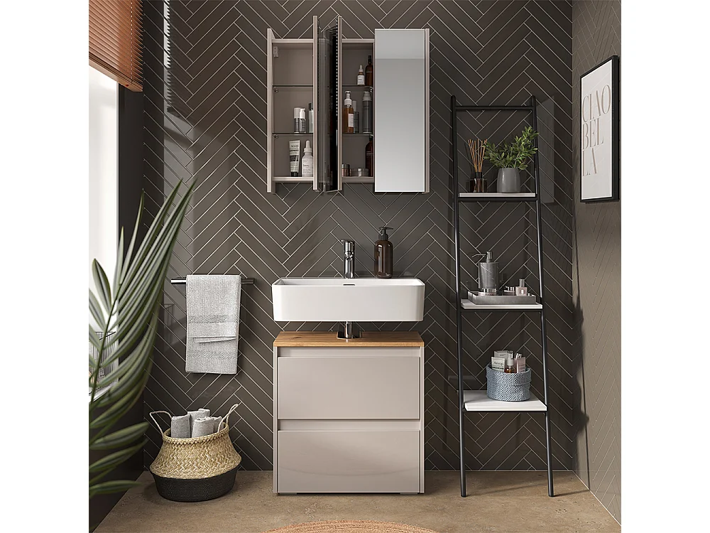 Set di mobili da bagno cashmere/artigianale 60.1x30.1x62 majest