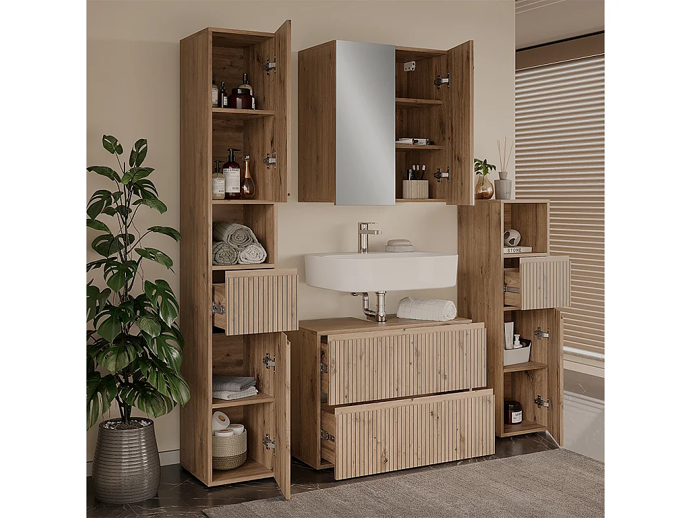 Ensemble de meubles de salle de bain artisan 80x35x58 takumi