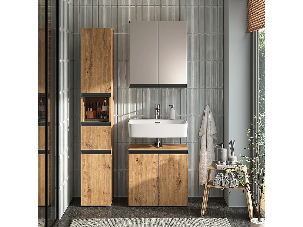 Zestaw mebli łazienkowych rzemieślnik 30x35x181 torren