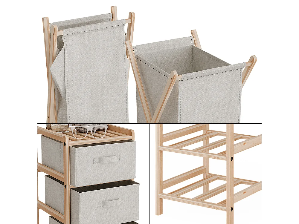 Badkamermeubelset beige 34.5x36.5x86 bruno