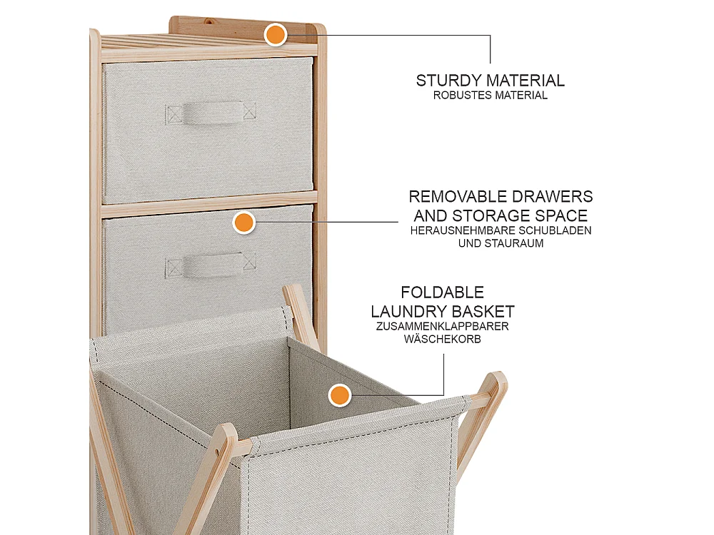 Badkamermeubelset beige 34.5x36.5x86 bruno