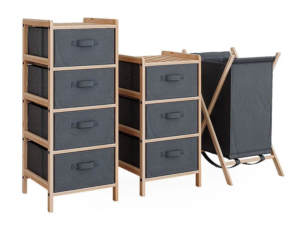 Zestaw mebli łazienkowych szary 34.5x36.5x86 bruno