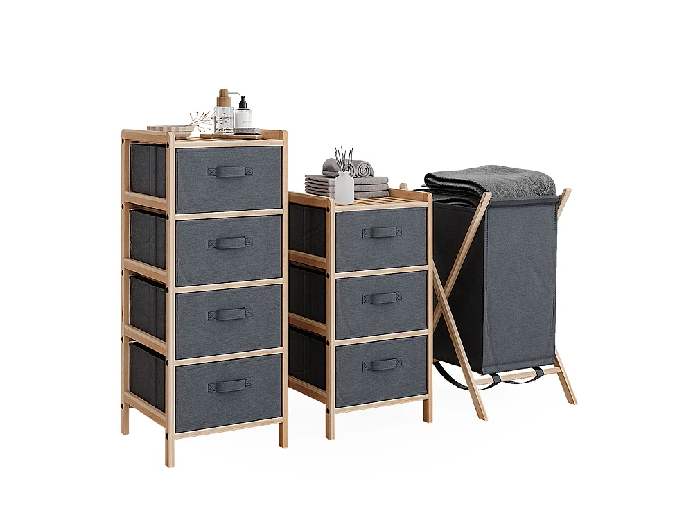 Badkamermeubelset grijs 34.5x36.5x86 bruno