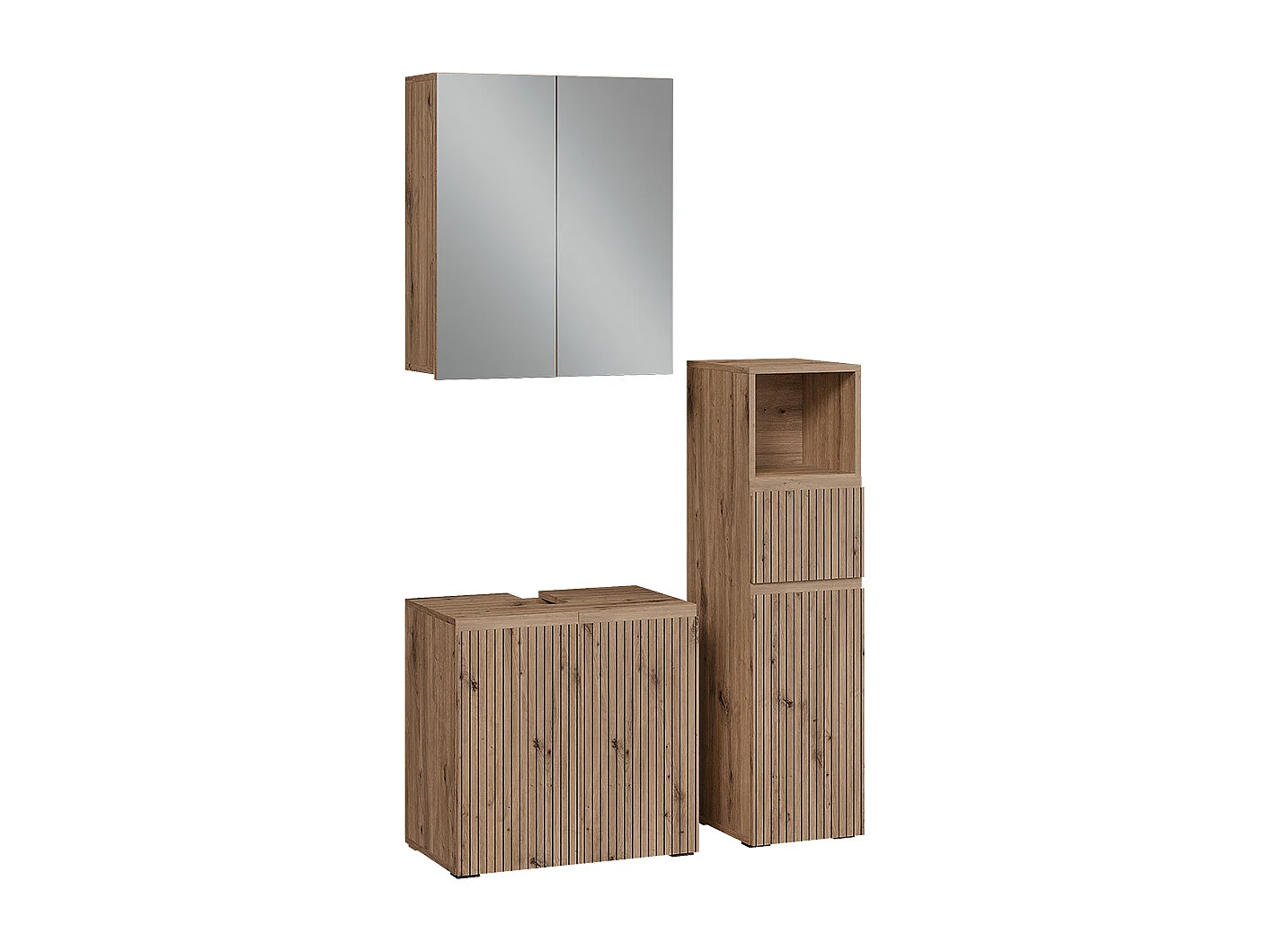 Badeværelsesmøbelsæt håndværker 60x35x58 takumi