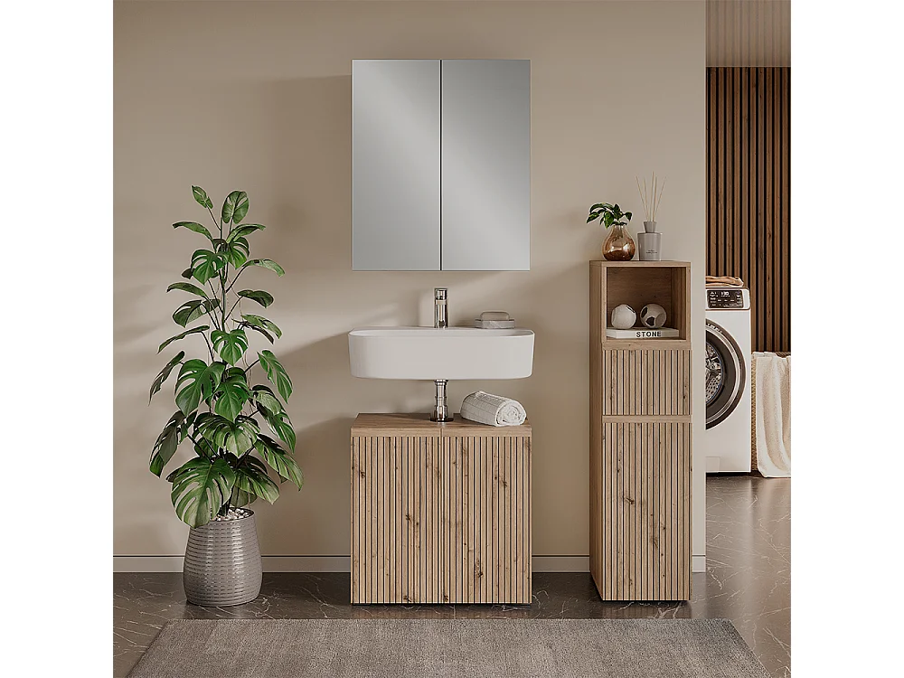 Badeværelsesmøbelsæt håndværker 60x35x58 takumi