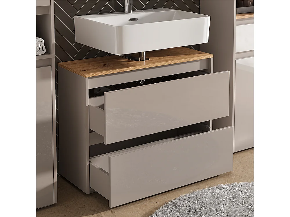 Badmöbel-Set cashmere/artisan 30.2x30x96.3 majest