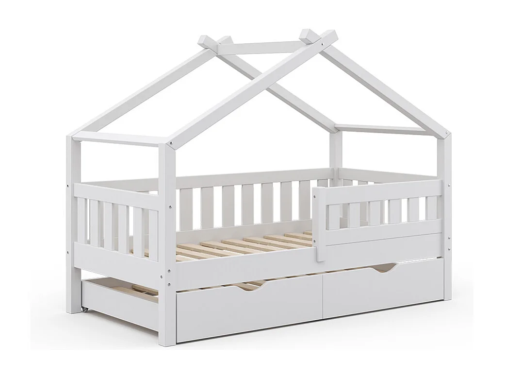 Hausbett weiß 167.6x87.6x133.6 design