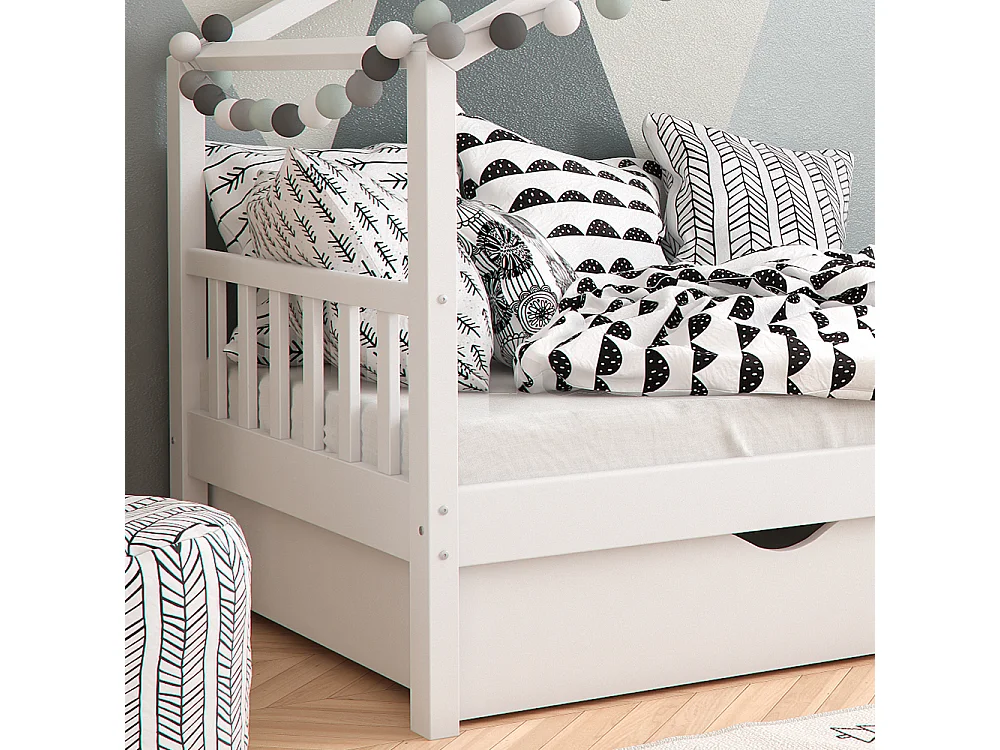 Hausbett weiß 208x97x148 design