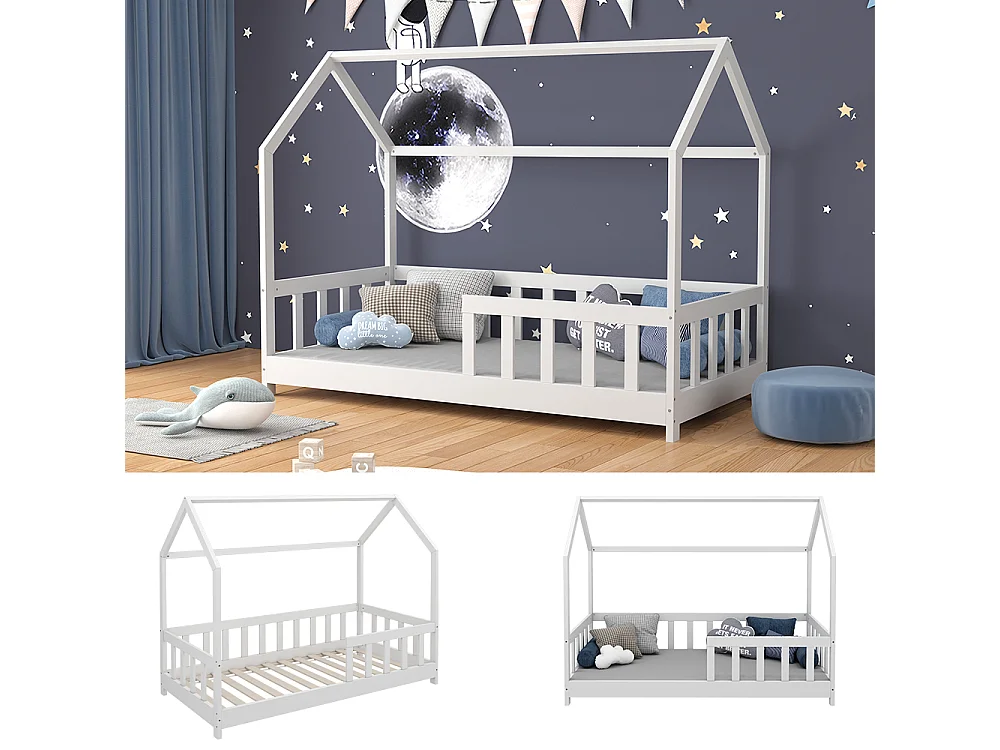 House bed white 166x86x135 michelle
