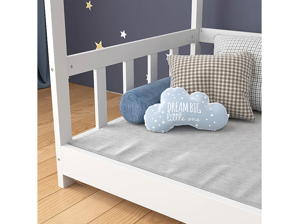 House bed white 166x86x135 michelle