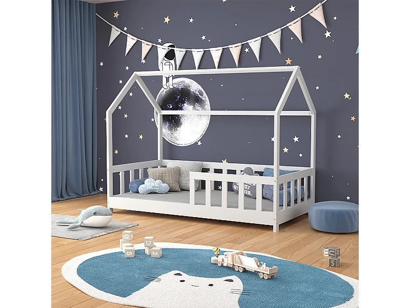 Huisbed wit 166x86x135 michelle