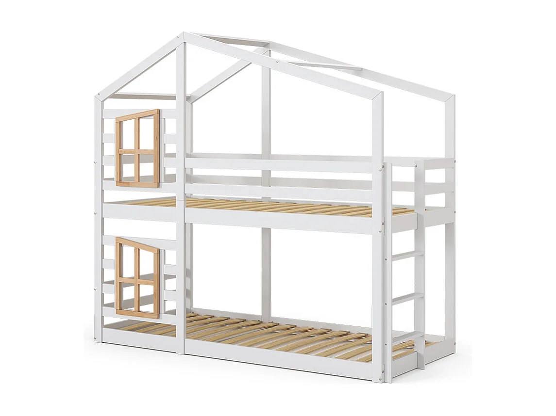 Bunk bed white 208x96.5x195 maja