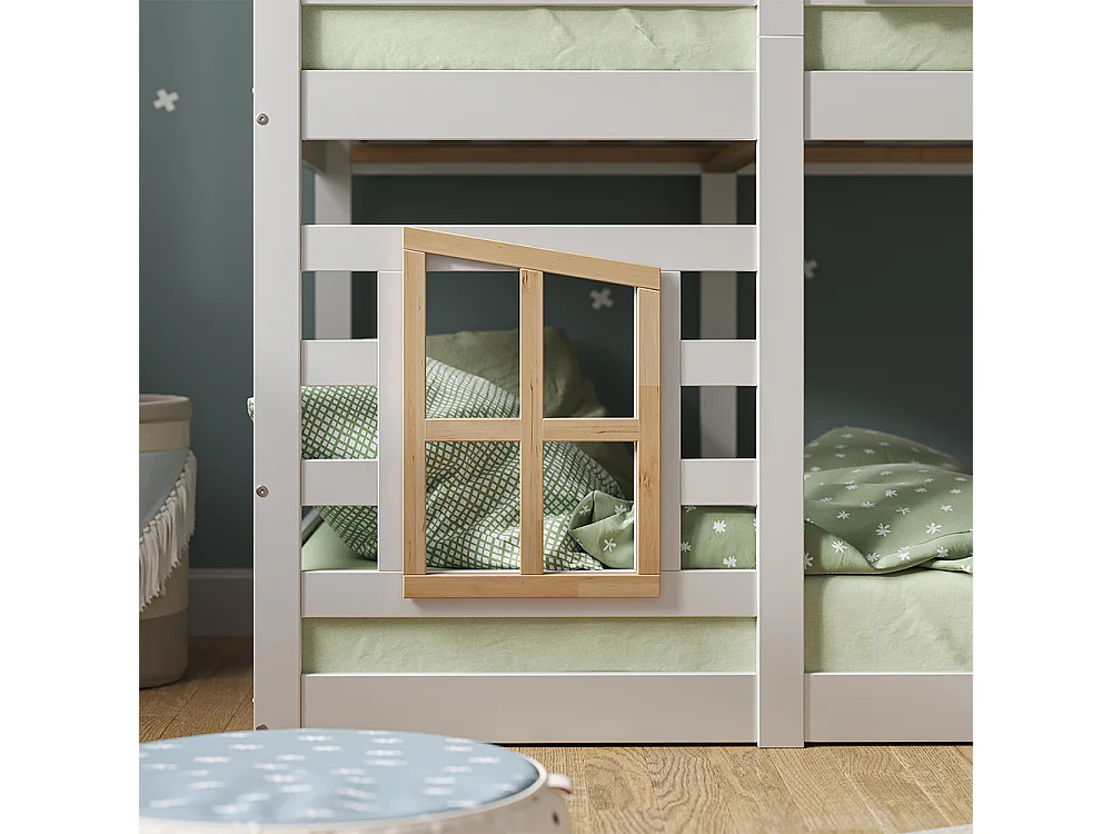 Bunk bed white 208x96.5x195 maja