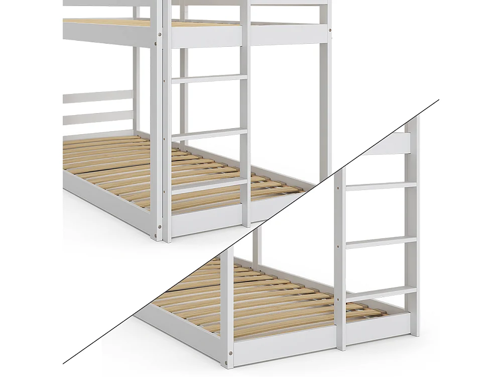 Bunk bed white 208x96.5x195 maja