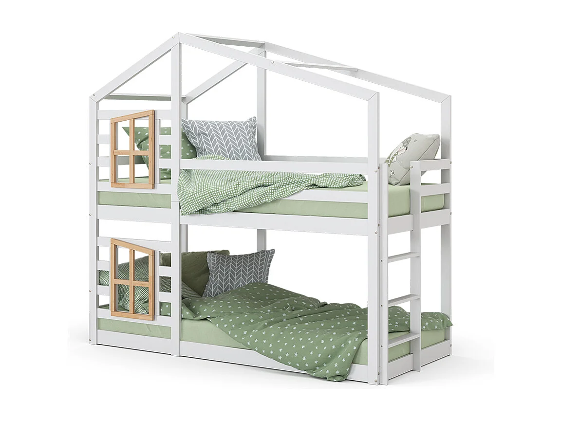 Bunk bed white 208x96.5x195 maja