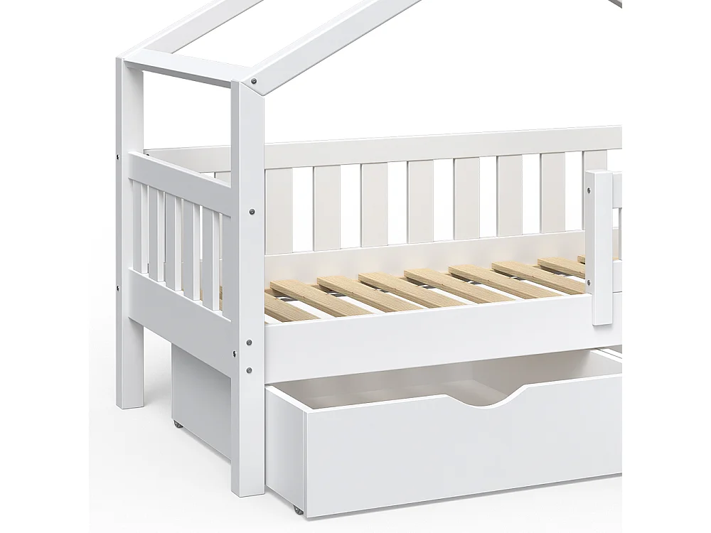 Lit cabane blanc 167.6x87.6x133.6 design