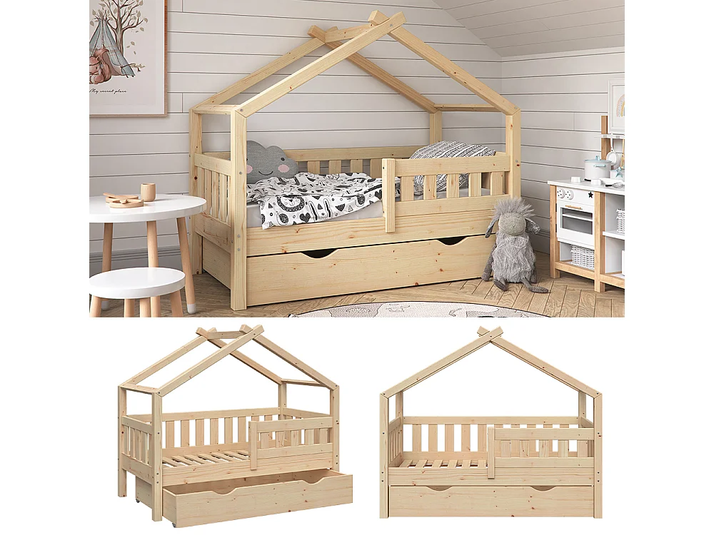 Husseng naturligt træ 147.6x77x127.9 design