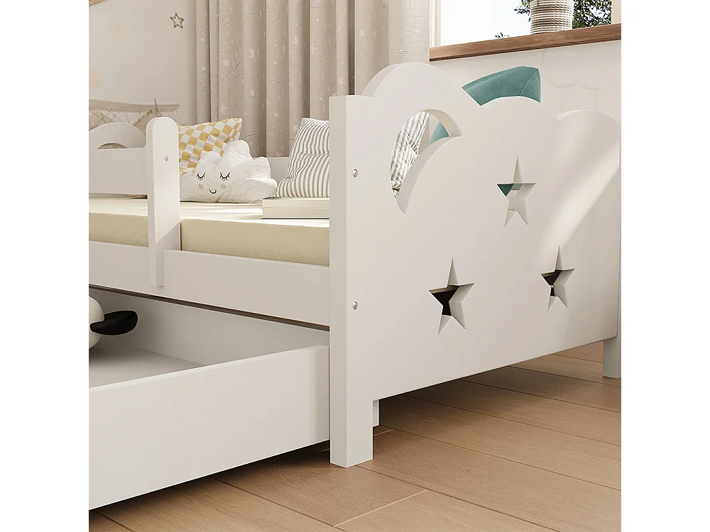 Lit pour enfant blanc 166x86x53 jessica