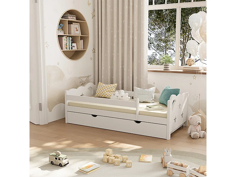 Lit pour enfant blanc 166x86x53 jessica