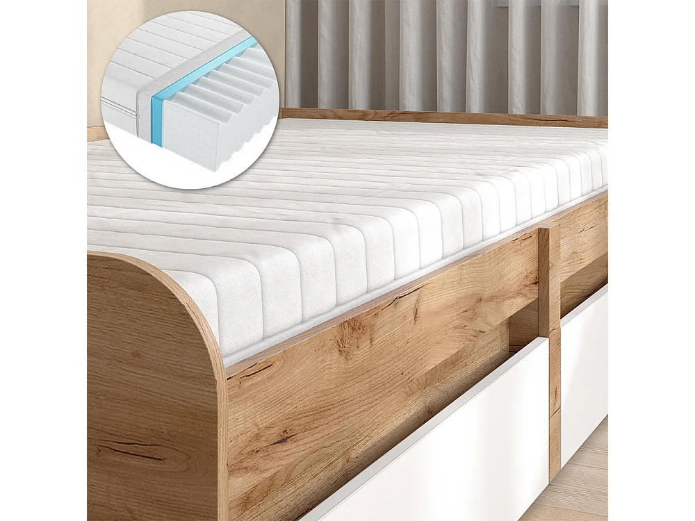 Lit denfant blanc/artisan 203.2x96.5x46 clario