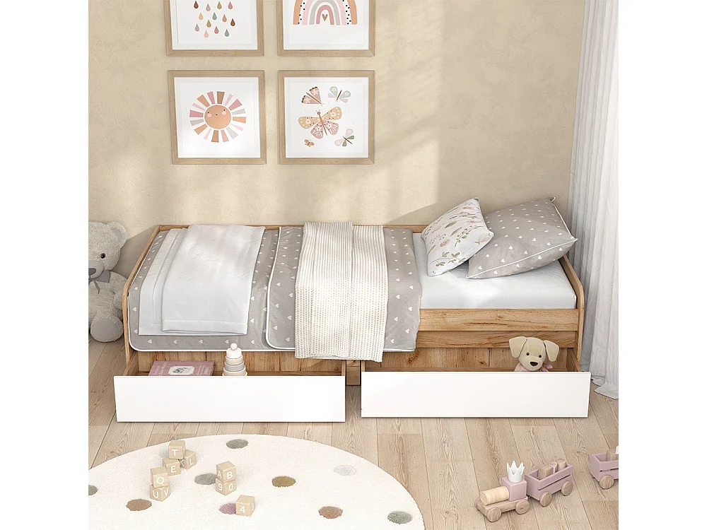 Lit denfant blanc/artisan 203.2x96.5x46 clario