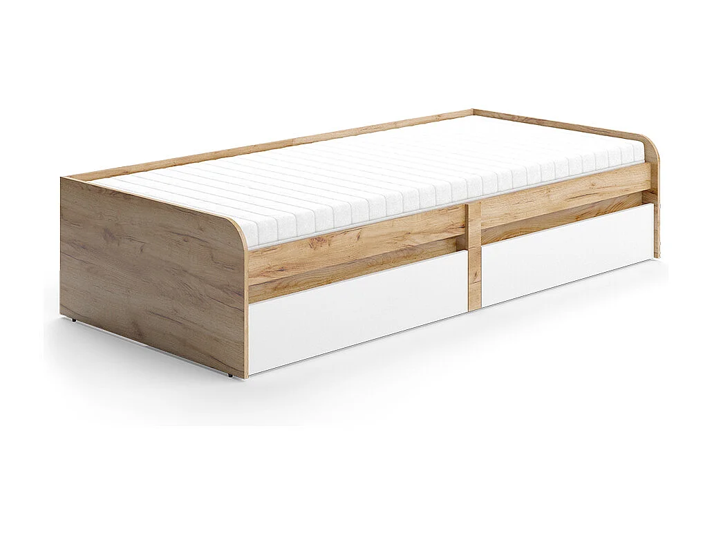 Barnsäng vit/hantverkare 203.2x96.5x46 clario