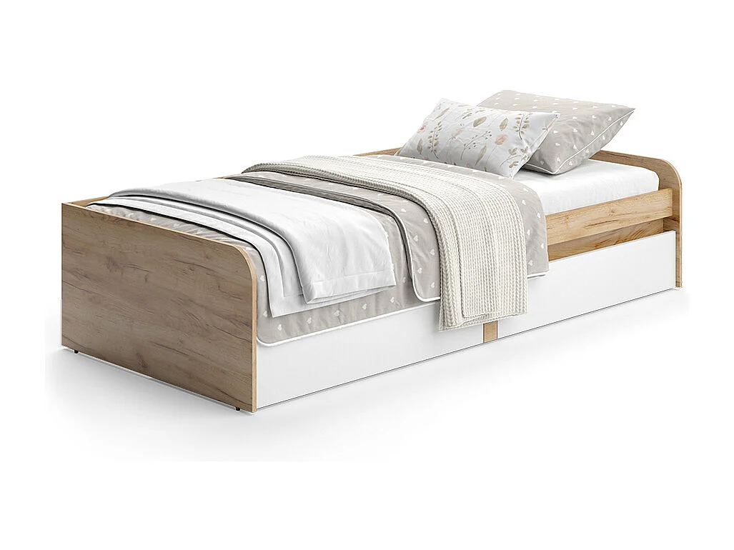Barnsäng vit/hantverkare 203.2x96.5x46 clario