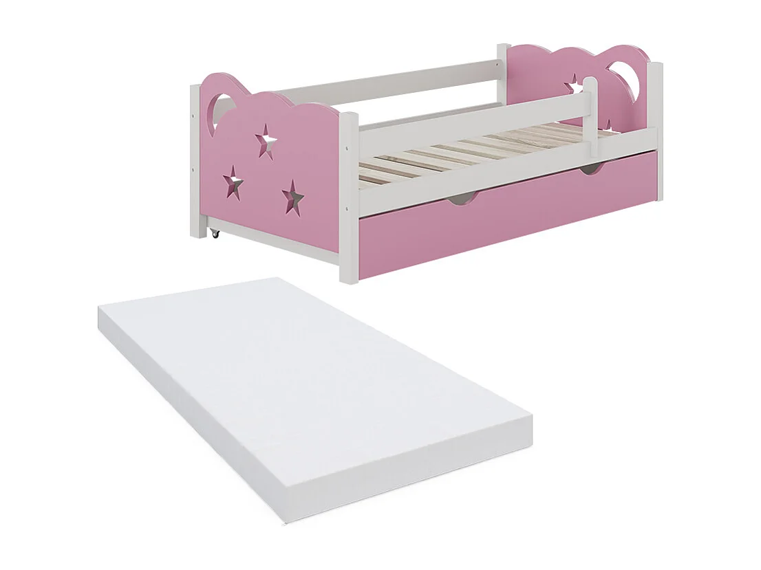 Lit denfant rose 146x76x53 jessica