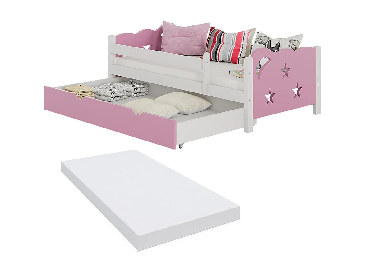 Barnsäng rosa 146x76x53 jessica