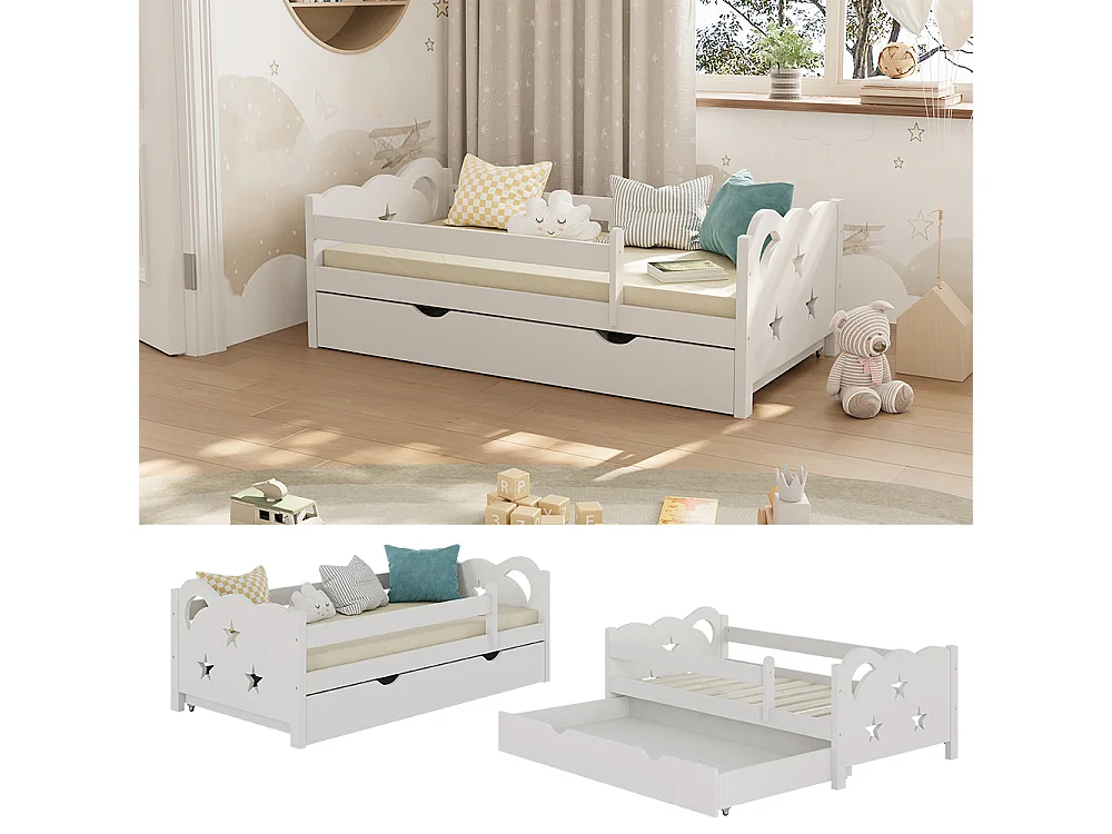 Childrens bed white 146x76x53 jessica