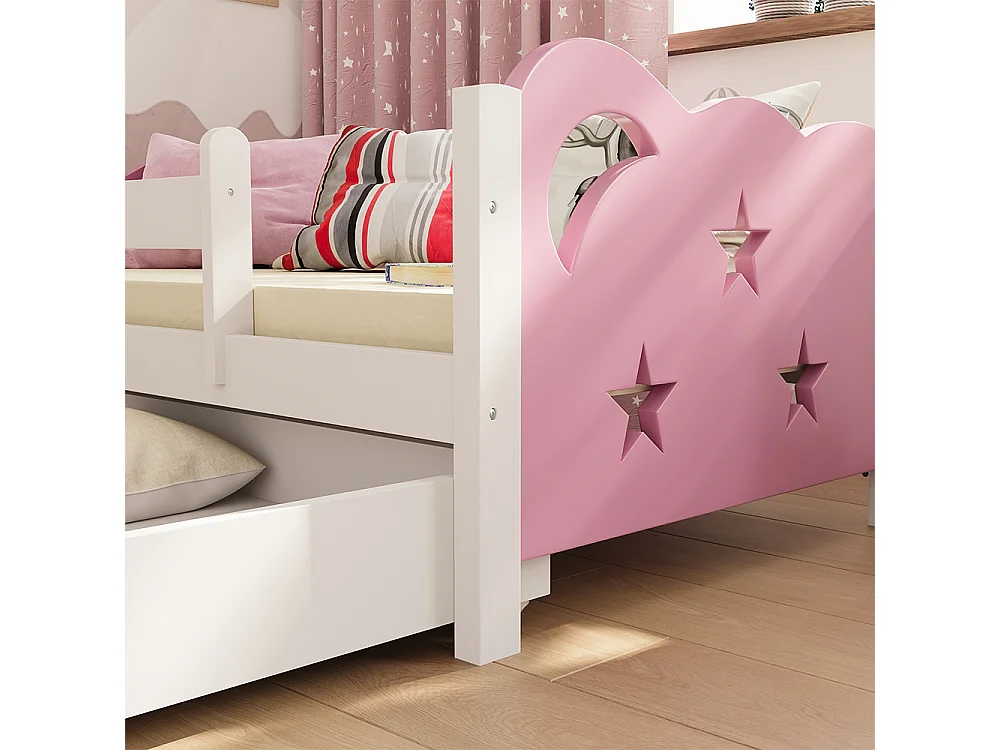 Kids bed pink 146x76x53 jessica