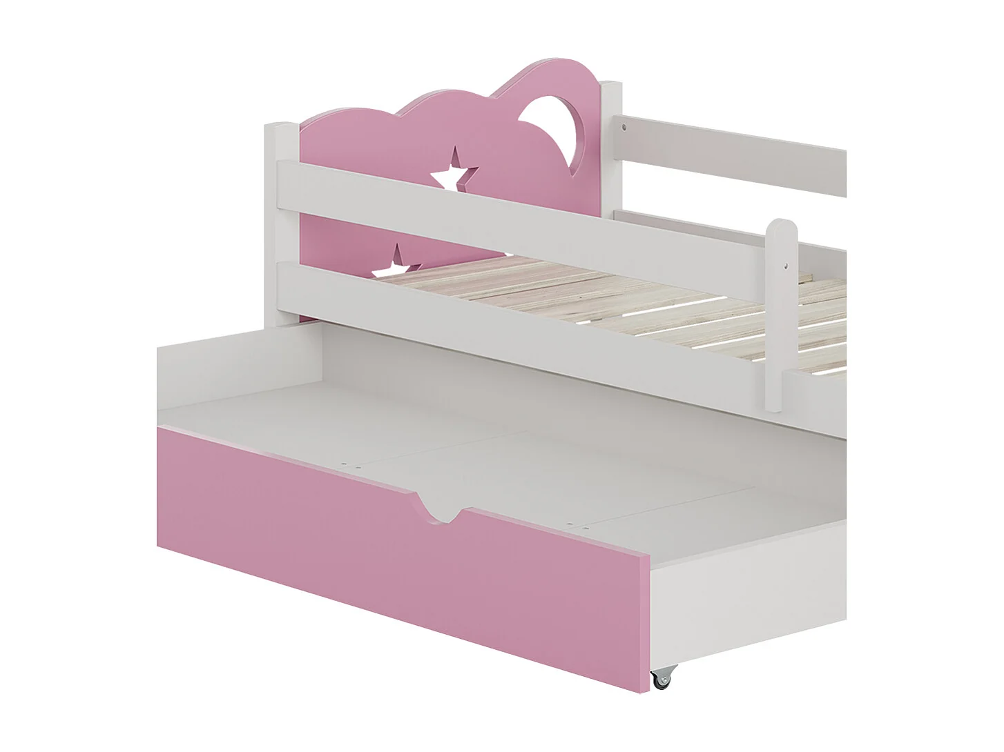 Letto per bambini rosa 166x86x53 jessica