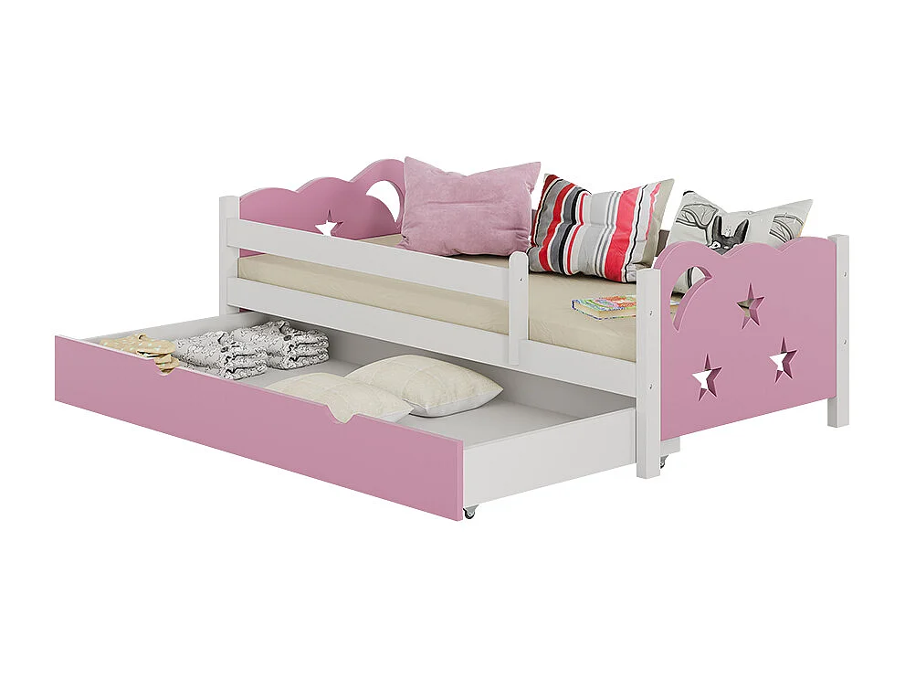 Letto per bambini rosa 166x86x53 jessica