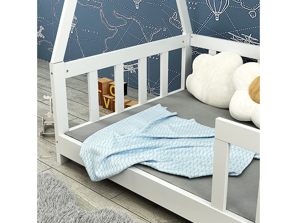 Lit enfant blanc 166x86x164 susanna