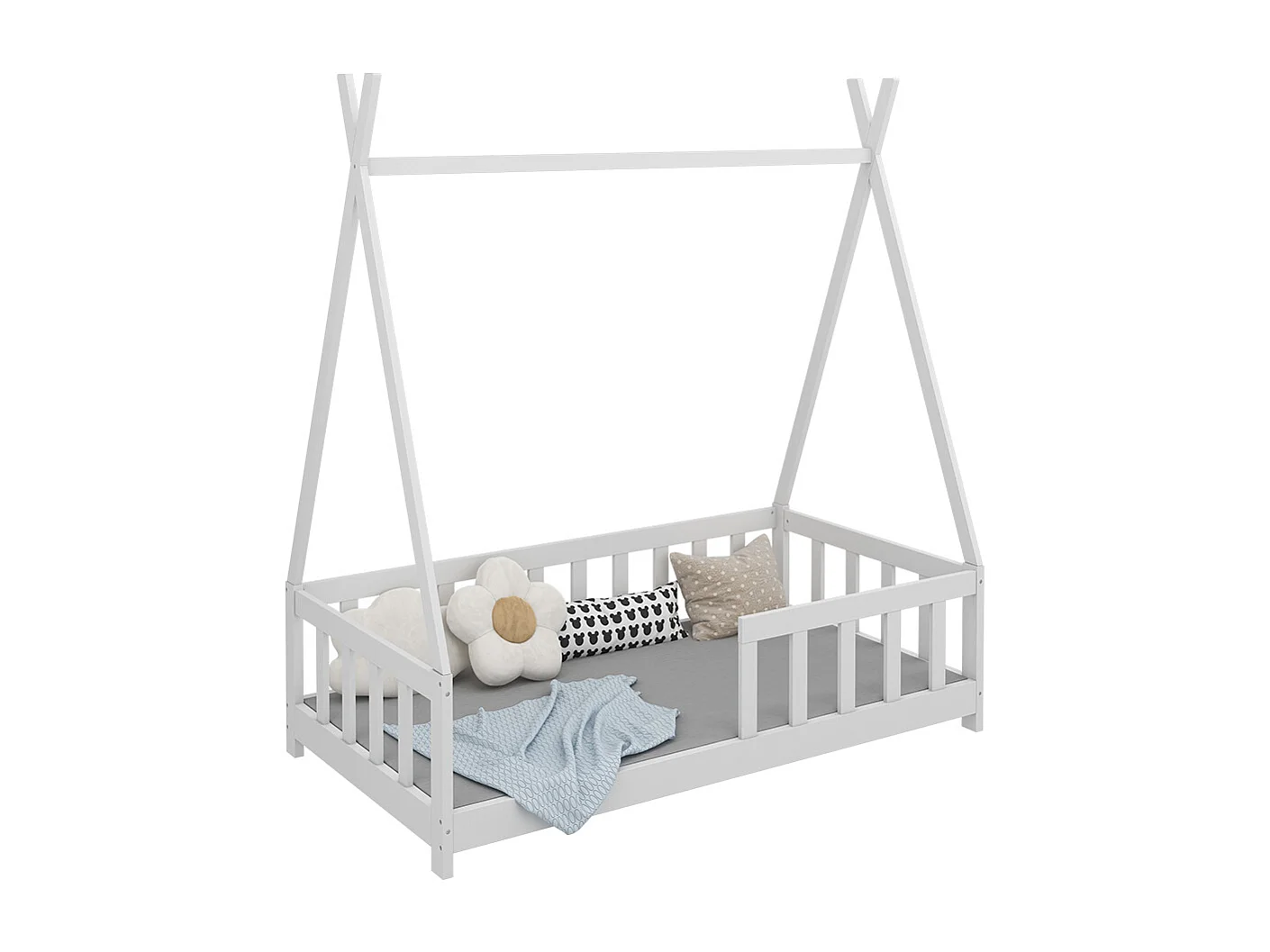 Lit enfant blanc 166x86x164 susanna