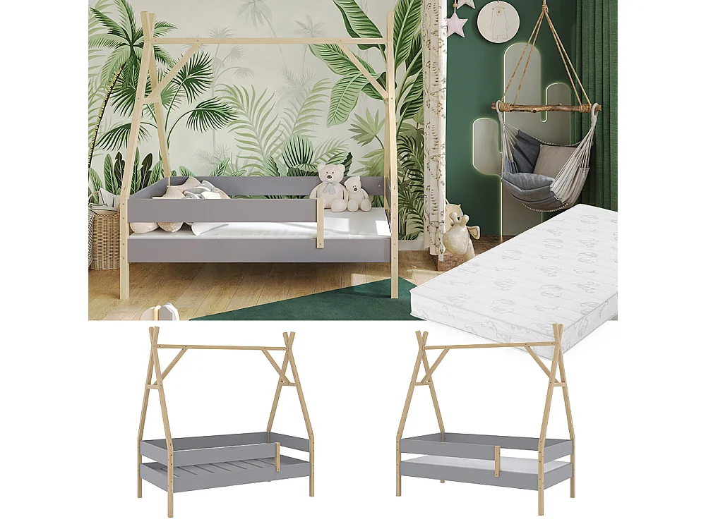 Letto Tipi grigio 166.5x86.5x177.5 bali