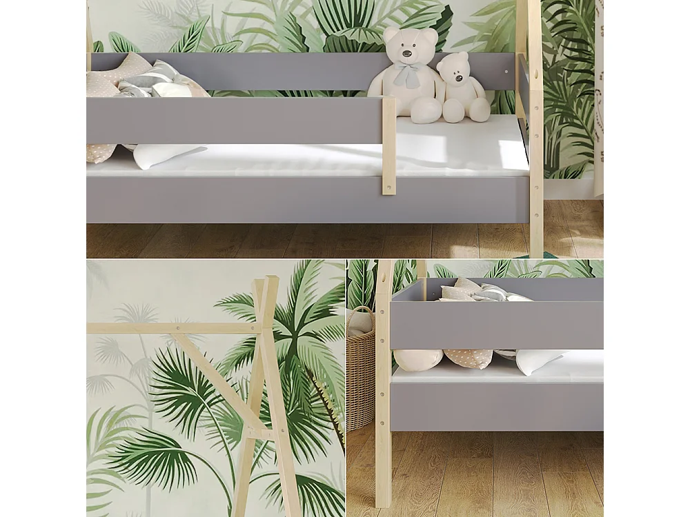 Letto Tipi grigio 166.5x86.5x177.5 bali