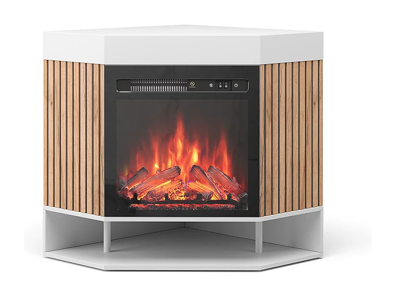 Elektrische haard wit 100x73x80 lynea