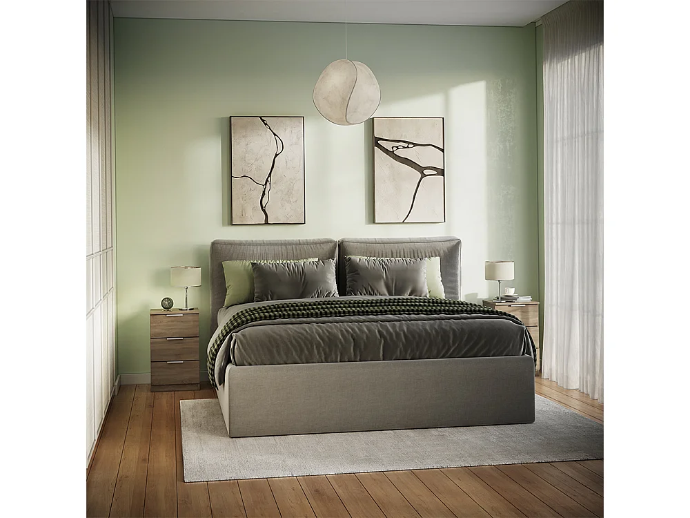 Sengebord sonoma 37.6x35x61.8 fino