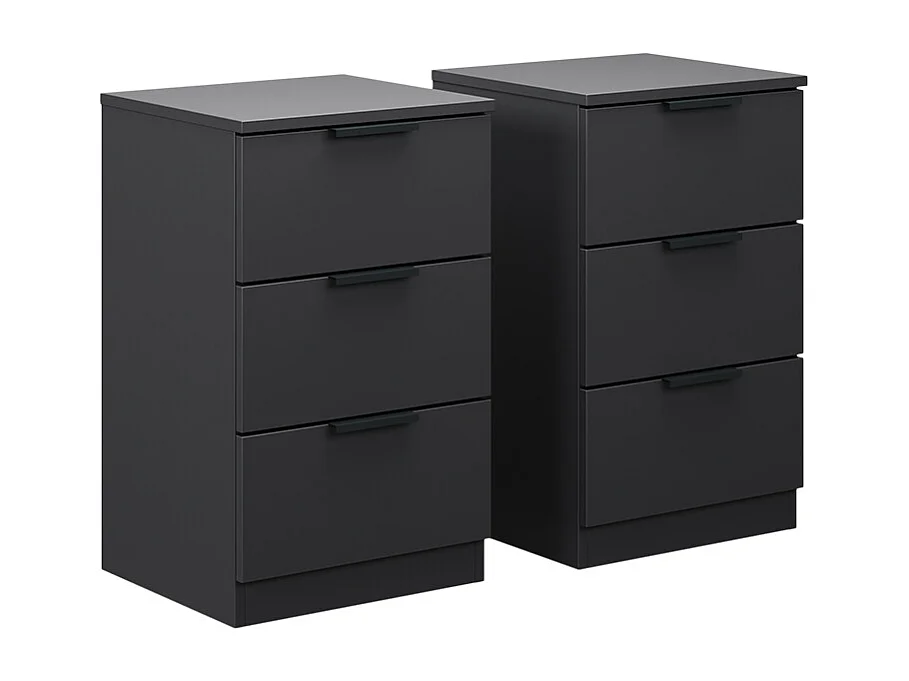 Sengebord sort 37.6x35x61.8 fino
