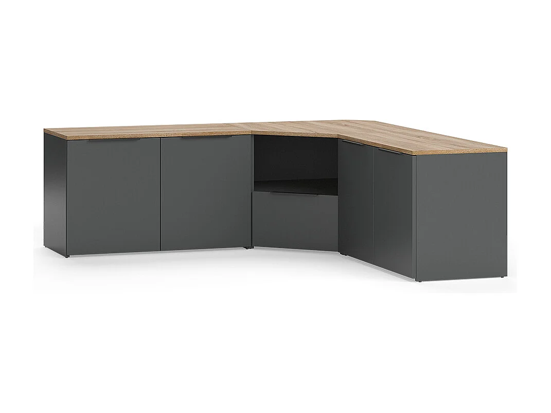 Wohnwand anthrazit/sonoma 68x68x50 wido