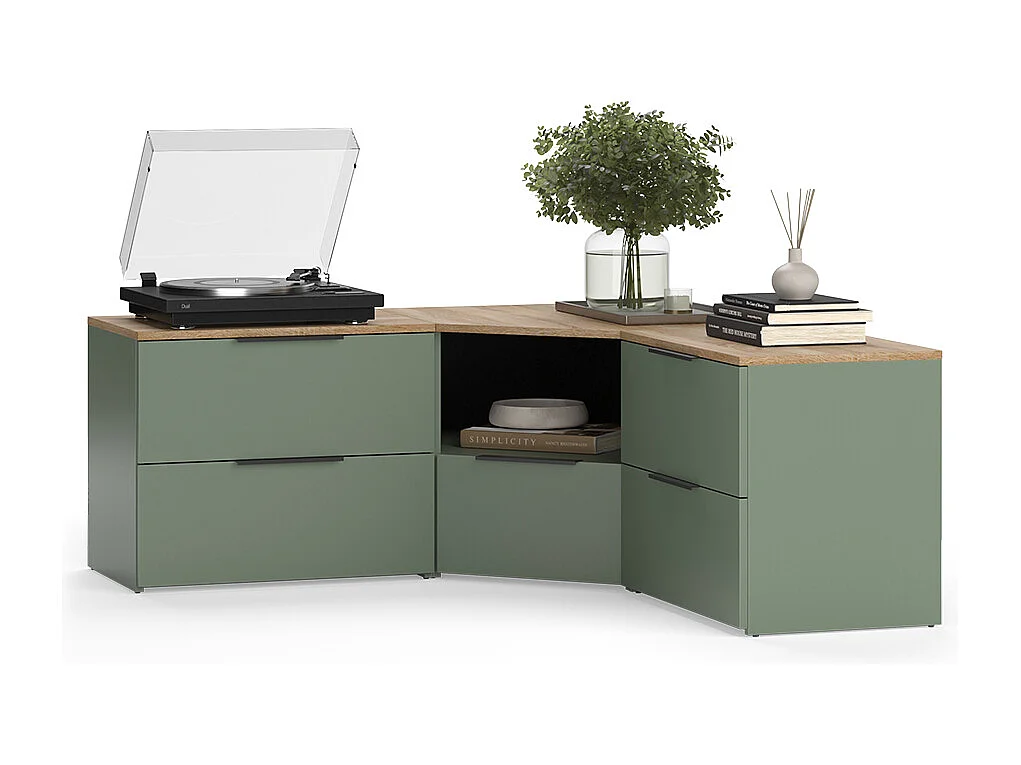 Meuble-paroi vert 68x68x50 wido