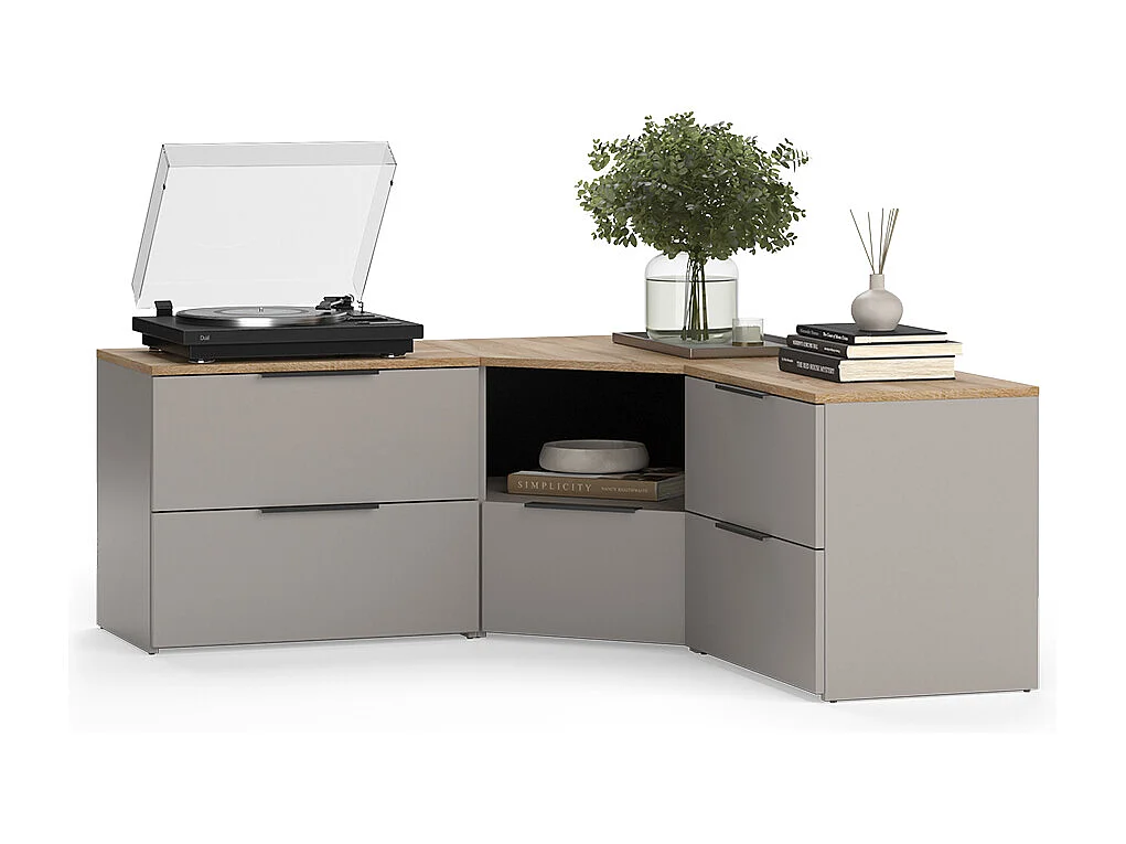 Meuble-paroi grège 68x68x50 wido