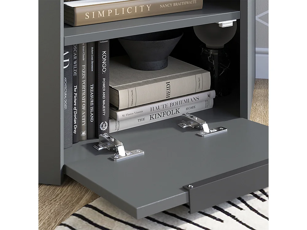 Meuble-paroi anthracite/sonoma 68x68x50 wido