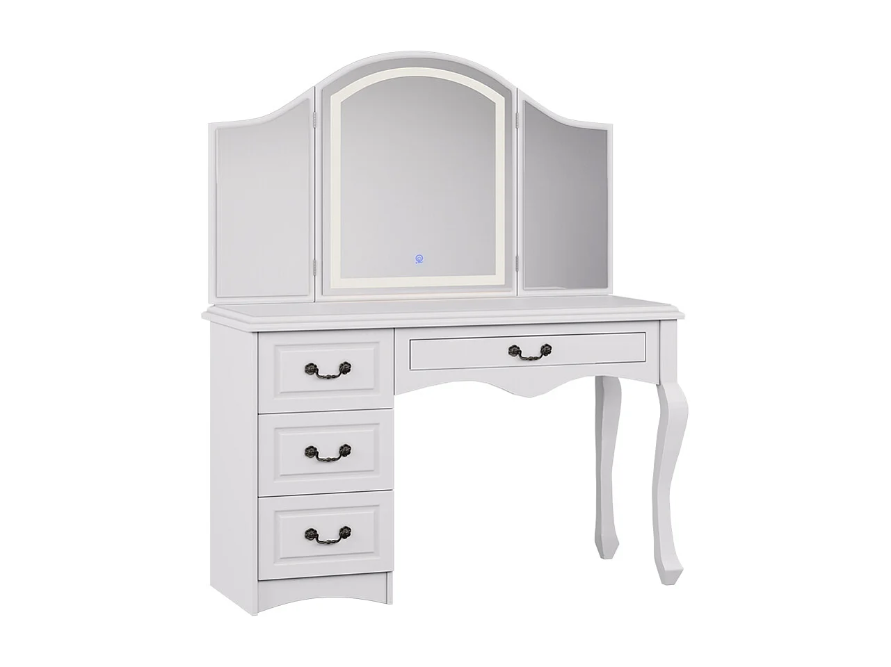 Schminktisch weiß 120x45x147 belle