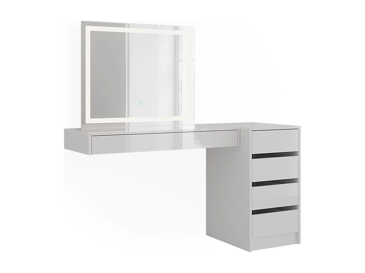 Kaptafel met licht wit 100x40.1x12 sherry