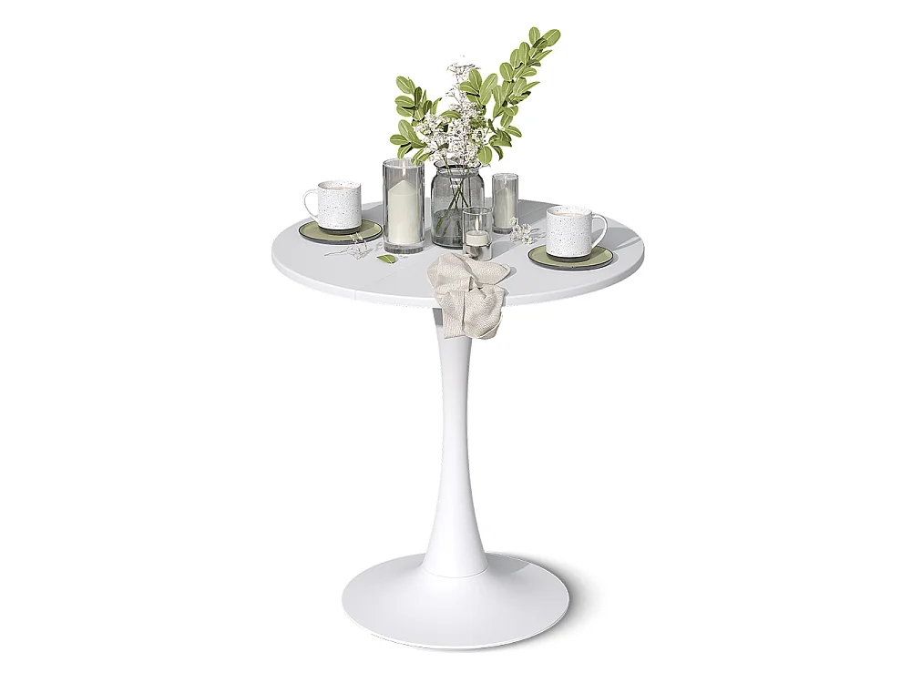 Table à manger blanc 70x70x73 carl
