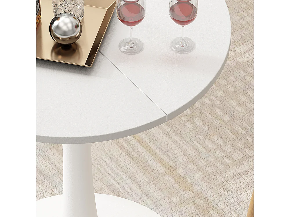 Table à manger blanc 60x60x73 carl